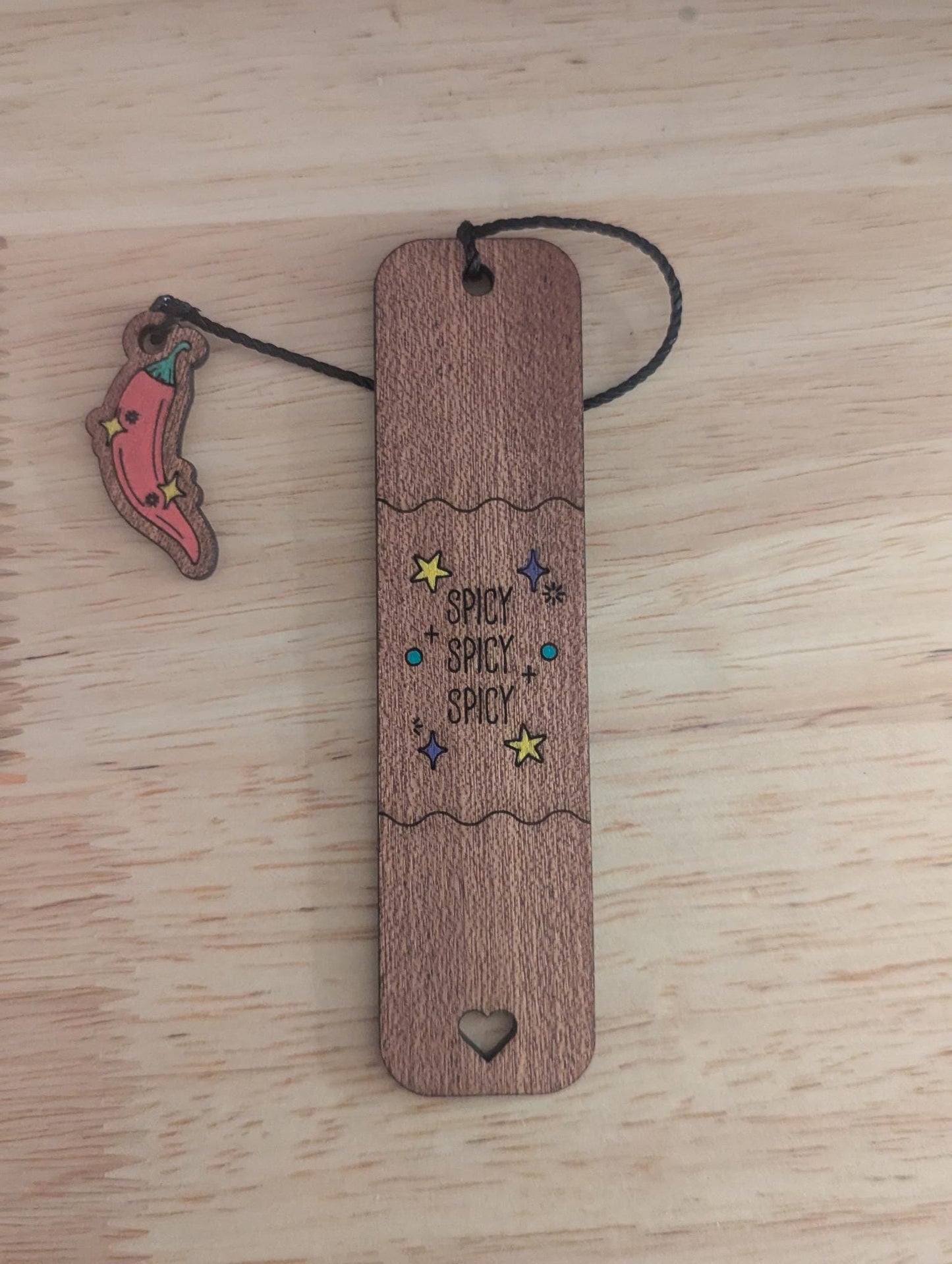 Set of 3 wooden spicy smut erotic bookmarks