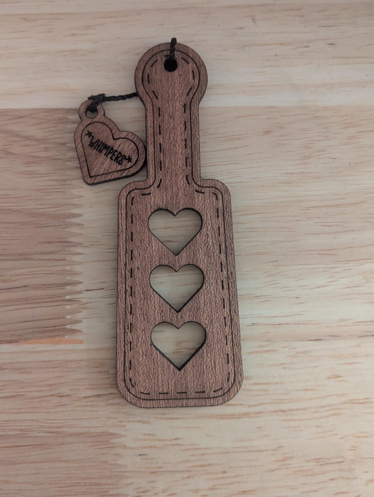 Set of 3 wooden spicy smut erotic bookmarks