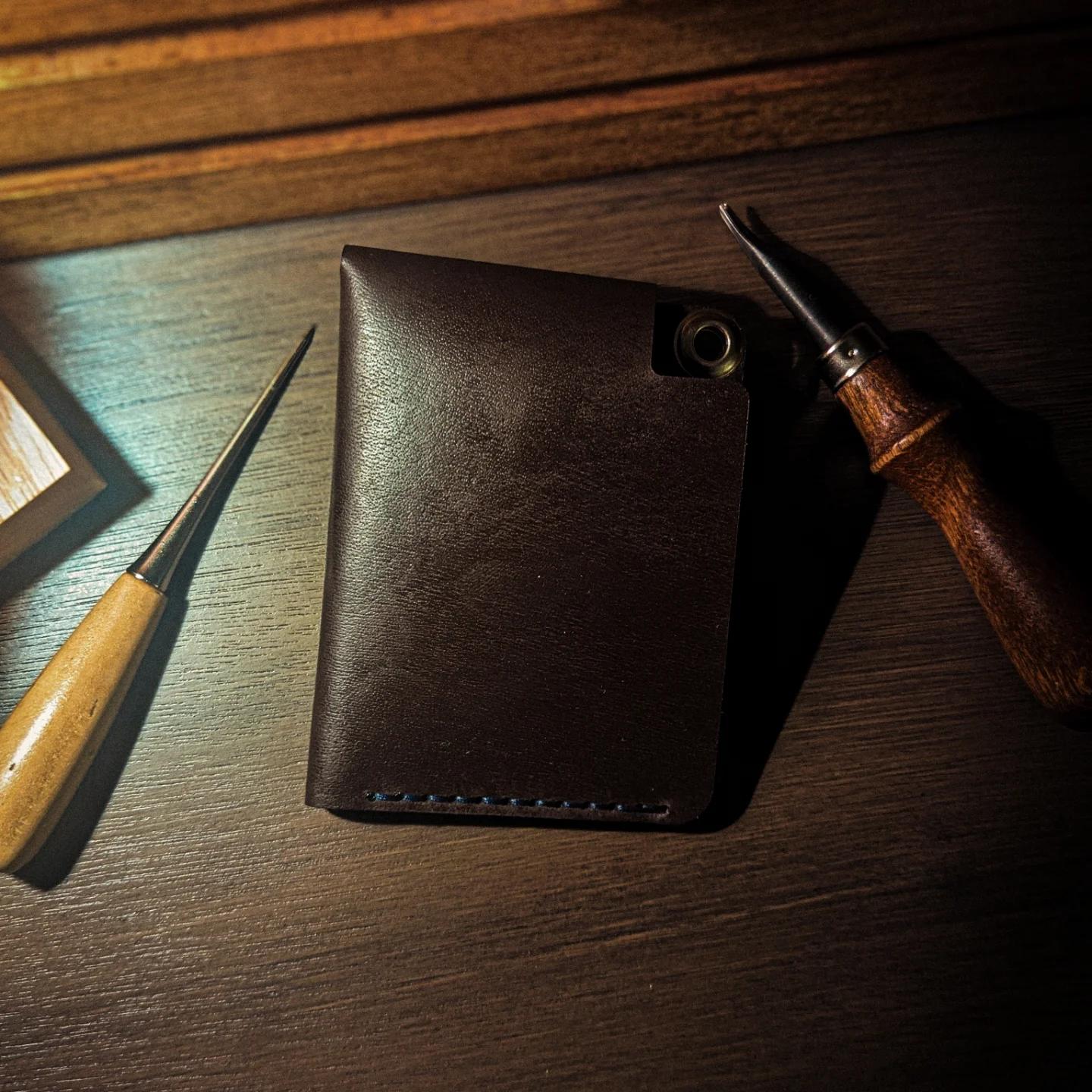 Omerta Dark Brown Buffalo Calf Wallet