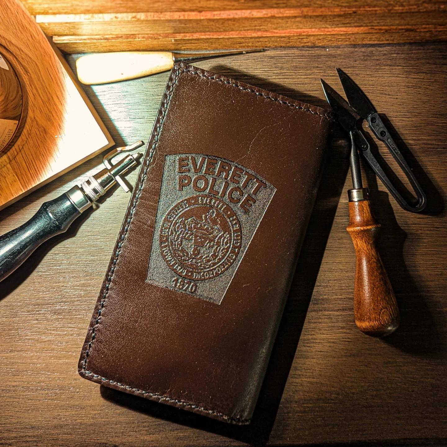 "The Inspector" leather notes cover fits a 4x7 notebook